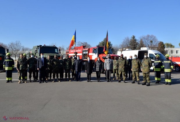FOTO // Germania a DONAT ARMATEI din R. Moldova tehincă și echipament în valoare de 1,5 milioane de euro