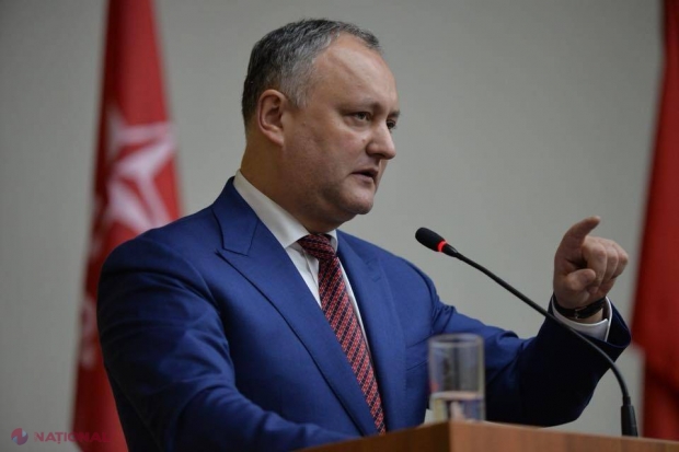 Dodon, după depunerea jurămintelor de către noii miniștri: „Ar fi fost justificată o ieșire în forță a poporului pentru a pune capăt acțiunilor sfidătoare ale guvernării”