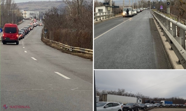 FOTO // PTF Leușeni - Albița și PTF Sculeni - Sculeni, luate cu asalt de cetățenii care își doresc să ajungă în România. Cozile se întind departe de punctele de recepționare a actelor