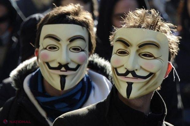 FOTO Hacker Anonymous, în CAPITALĂ?