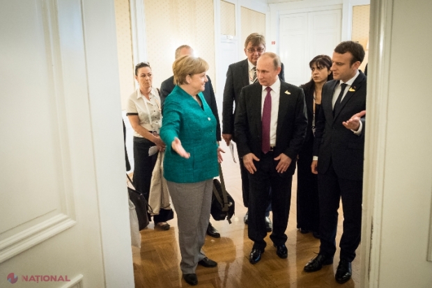 COVID-19: Merkel, Macron și Putin au discutat despre o posibilă colaborare în materie de vaccinuri