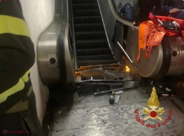 VIDEO // Accident la metroul din Roma: 20 de fani ai ŢSKA Moscova răniţi