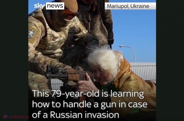 Nu mai sunt dispuși să-i lase pe ruși să defileze în Ucraina, așa cum s-a întâmplat în cazul Crimeii. De la mic la mare, ucrainienii sunt instruiţi de trupele speciale. Valentyna, 79 de ani, cu ARMA în mâini: „Nu vreau să-mi pierd ţara, oraşul meu”