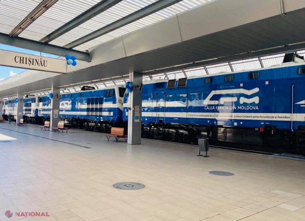 VIDEO // Cum au ajuns primele ȘASE LOCOMOTIVE noi, procurate pe bani din UE, la Chișinău. Dodon, la cules de LAURI: „Fără suportul prietenilor noștri din UE, acest proiect nu ar fi fost posibil”