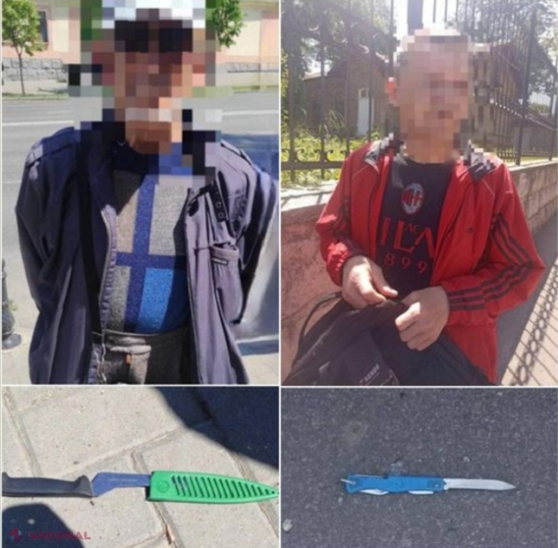Cuțite la protestul din fața Curții Constituționale, care examinează solicitarea Guvernului de a scoate înafara legii Partidul „Șor”