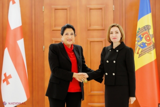 Maia Sandu, discuție cu președinta Georgiei, Salome Zourabichvili: „Admirație” pentru curajul georgienilor de a-și apăra democrația și parcursul european