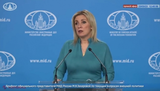 VIDEO // Maria Zaharova, un nou ATAC asupra R. Moldova, în ziua în care premierul ROMÂNIEI se află la Chișinău: „Limba moldovenească a existat, există și va fi în continuare. Mediul academic spune asta… Au inventat din aer legea cu limba română”