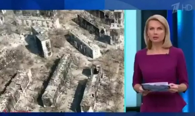 VIDEO // Cinism GROSOLAN la Pervîi Canal din Rusia. Cel mai urmărit post rusesc, RETRANSMIS și în R. Moldova, a prezenta imagini ÎNFIORĂTOARE din Mariupol, însă afirmă că orașul ar fi fost distrus de „naționaliștii ucraineni”