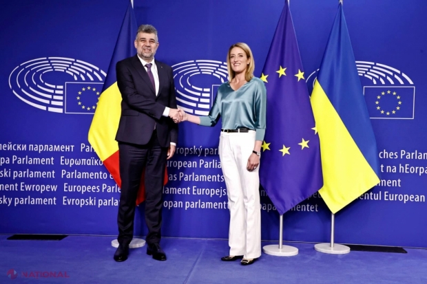 Premierul României, Marcel Ciolacu: „Președinta Parlamentului European recunoaște eforturile financiare și logistice uriașe făcute de România pentru a sprijini Ucraina și R. Moldova”