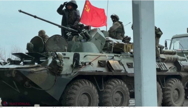 Kremlinul explică de ce folosesc rușii steagul sovietic în războiul din Ucraina. „Este un simbol”