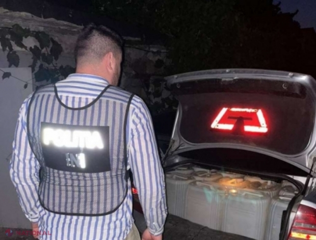 VIDEO // Peste 1,6 TONE de alcool etilic, fără acte de proveniență, descoperite noaptea trecută de către Poliție