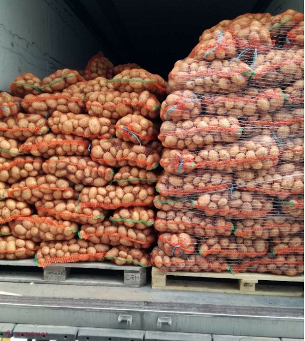 Un lot de cartofi ce urma să ajungă în supermarketurile din R. Moldova, RETURNAT: Ce au descoperit inspectorii ANSA la vamă