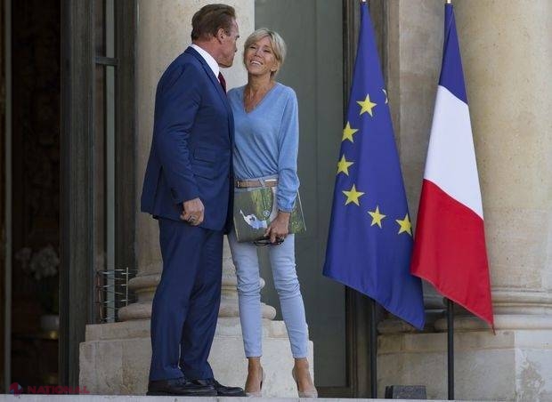 JALE la Paris! Soția lui Macron, sărut cu un mare actor