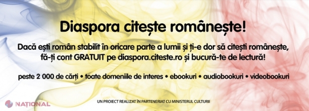 CAMPANIE // „Diaspora citeşte româneşte”: Peste 2 000 de cărți DIGITALE, puse gratuit la dispoziția românilor de pretutindeni