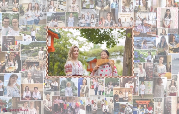 VIDEO // COLABORARE între Ambasadele R. Moldova și României din Japonia, de Ziua Universală a Iei: O naistă din Țara Soarelui Răsare și o interpretă originară de la Chișinău cântă „Paparudă-rudă” la PARADA digitală a Portului Popular