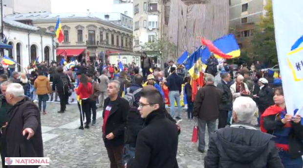 LIVE VIDEO // Marșul UNIRII: LUPTĂ pentru Basarabia. Mii de persoane s-au strâns la București 