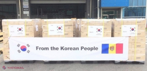 Coreea de Sud a donat 200 000 de măști de protecție Republicii Moldova