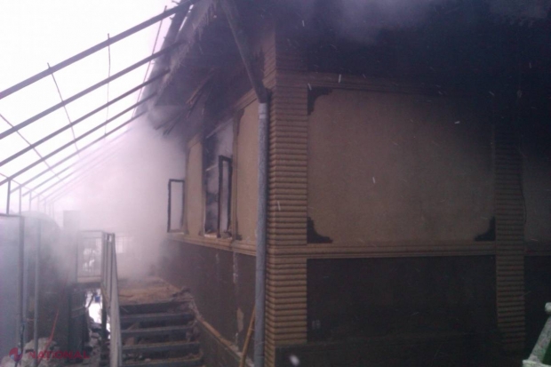 HÂNCEȘTI // Incendiu de proporții. O locuință a ARS în TOTALITATE