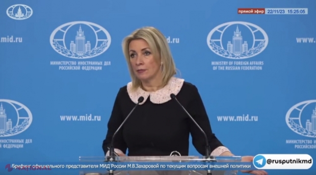 Maria Zaharova reclamă „strâmtorarea limbii ruse” în R. Moldova. Purtătoarea de cuvânt a lui Lavrov, BÂLBE despre redenumirea „limbii moldovenești”: „Chișinăul recurge la DERUSIFICAREA R. Moldova”