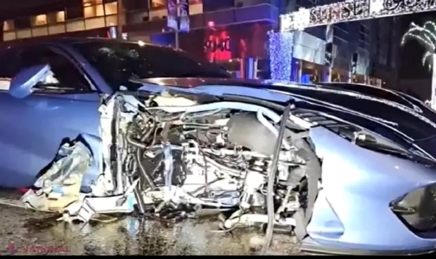 Un milionar și-a făcut praf Ferrariul de peste 500 000 de euro! Daună totală după ce a intrat într-o Kia parcată
