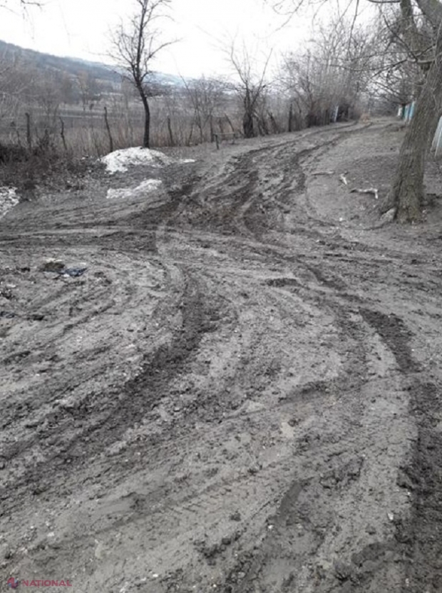 FOTO // Locuitorii din Călmățui reclamă drumurile proaste din localitate și așteaptă politicienii în vizită: „Ar trebui să vină cu un tanc” 