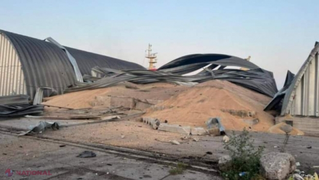 Porturi ucrainene bombardate de ruși: 270 000 de tone de cereale au fost distruse într-o lună