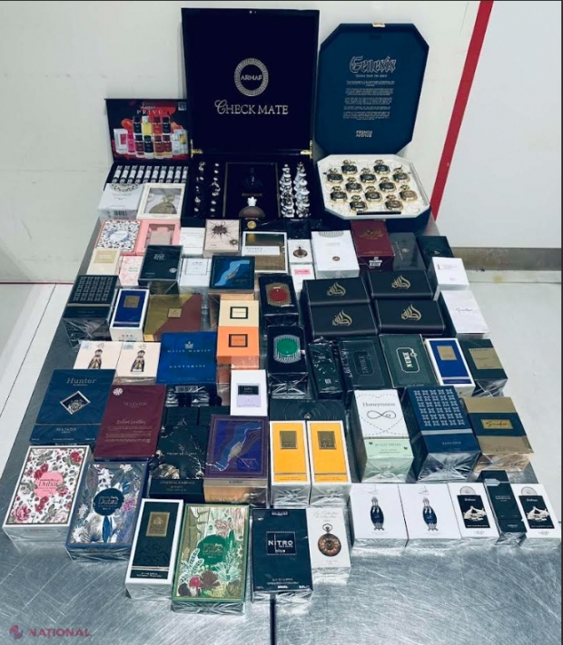 VIDEO // O ucraineancă a aterizat la Chișinău din Abu Dhabi cu bunuri de lux pe care nu le-a declarat vameșilor: Parfumurile și ceasurile de brand, confiscate la aeroport