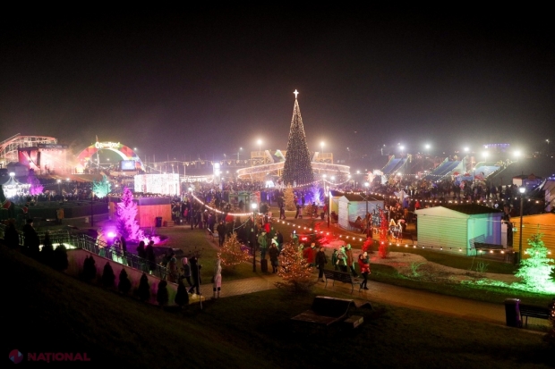FOTO // La inaugurarea Târgului de Crăciun de la Orhei s-au adunat peste 10 000 de oameni: „Ilan Șor și echipa sa au transformat Orheiul într-un mic Paris de Revelion”