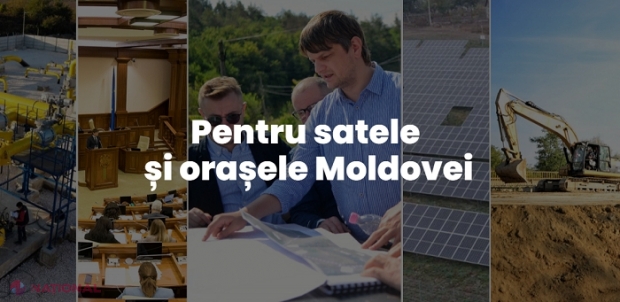 VIDEO // Orașul Sângerei, transformat în șantier: Primarul Covaliov de la PAS enumeră proiectele derulate în localitate