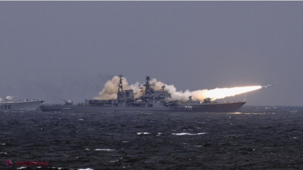 Marina rusă a efectuat exerciții militare în care a simulat lovirea unor ținte în Marea Neagră, lângă Crimeea
