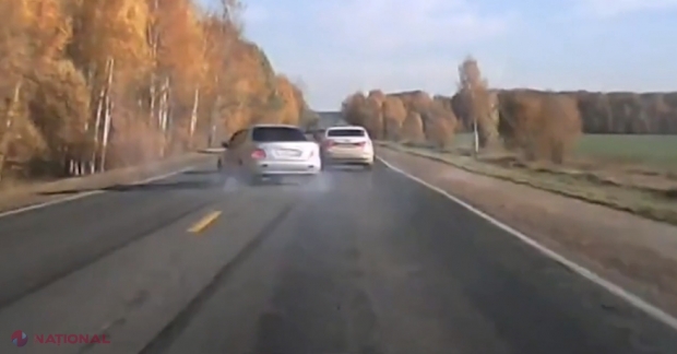 VIDEO // Manevră fatală pe şosea. Cum mori cu zile din cauza unui şofer inconştient