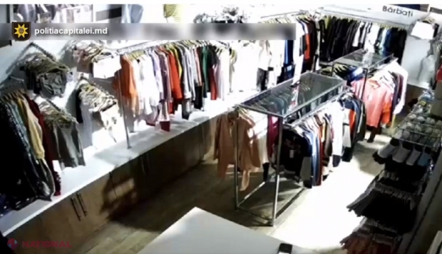 VIDEO // Au dărâmat ușa unui magazin de pe str. Alba Iulia și au furat 20 de maiouri: Poliția a reținut șase inși