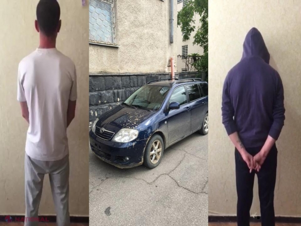 VIDEO // Au furat un automobil din Chișinău și s-au ascuns la Cahul: Trei tineri, reținuți de Poliție