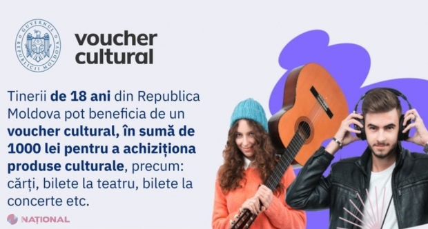 Programul NAȚIONAL național „Voucher cultural” va fi extins și pentru VÂRSTNICI. Aceștia vor beneficia de un bilet digital nerambursabil de 1 000 de lei, grație căruia vor putea merge la concerte, spectacole de teatru sau să-și cumpere cărți