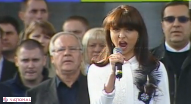 EMOȚIONANT // Filat, Timofti, Lupu și Hadârcă au intonat imnul de stat într-un glas cu zeci de mii de oameni