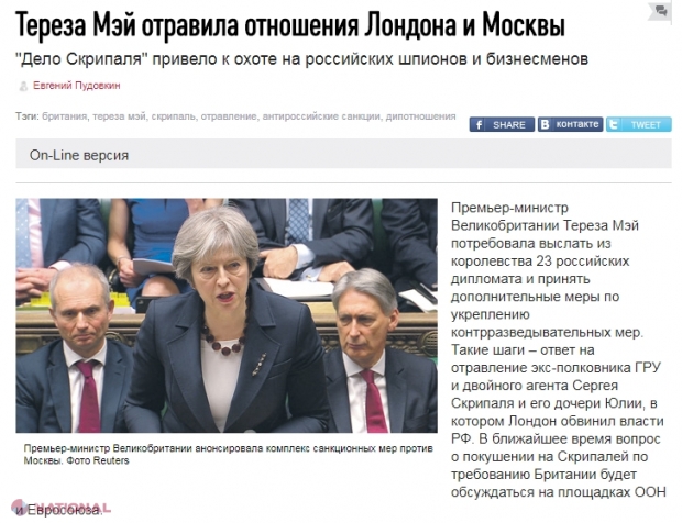 Presa rusă, despre scandalul diplomatic dintre Marea Britanie și Rusia: „Pregătiți-vă de răspuns. Reacția rusă ar putea fi globală”