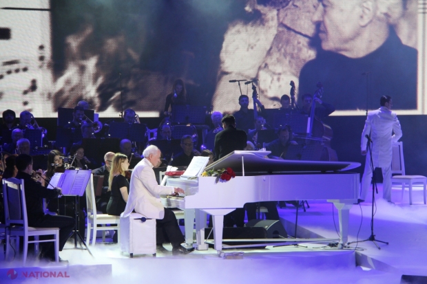 FOTO, CONCERT // Maestrul Eugen Doga, un „drum de 82 de ani al amintirilor”, la Palatul Național „Nicolae Sulac”