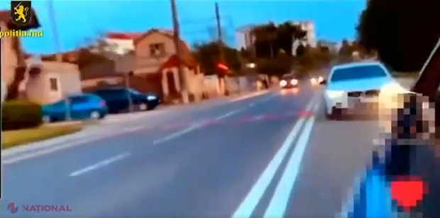 VIDEO // Cursă nebunească pe o stradă din Orhei între două automobile „BMW”: Poliția a identificat unul dintre șoferi și îl caută pe al doilea. Vitezomanii riscă să fie lipsiți de dreptul de a mai conduce vehicule
