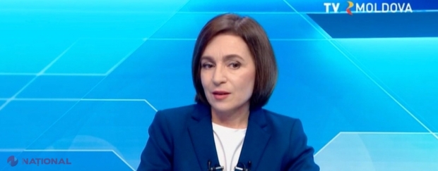 VIDEO // Președinta Maia Sandu, la TVR Moldova: ,,Unde depozităm gazele, nu e treaba lui Putin