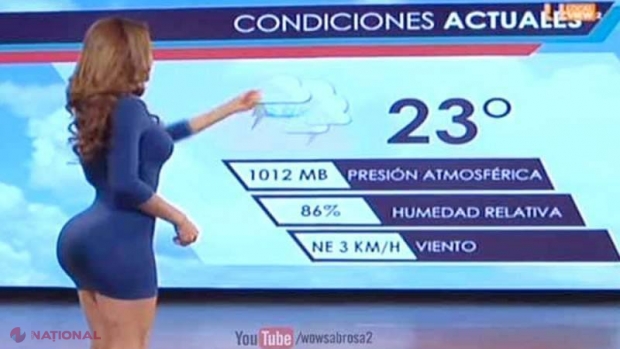 FOTO // Cea mai sexy prezentatoare meteo a renunţat complet la haine
