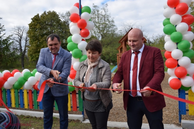 FOTO // Echipa lui Ilan Șor a dat în exploatare încă patru terenuri de joacă în localitățile raionului Orhei