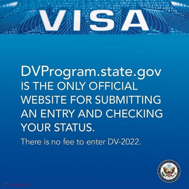 Precizările Ambasadei SUA de la Chișinău vizavi de programul „Diversity Visa DV-2022”: Înscrierea este simplă și gratuită și nu necesită intermediari