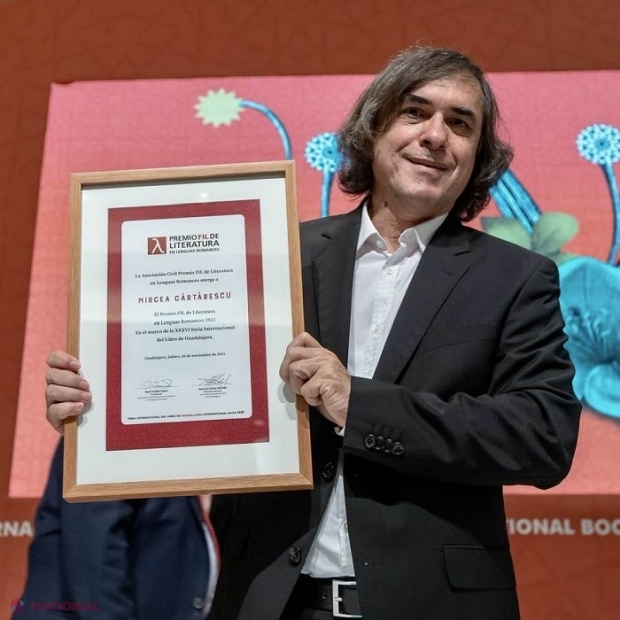 Mircea Cărtărescu a primit premiul FIL pentru Literatură în Limbi Romanice la Guadalajara: „E cu adevărat unul dintre cele mai valoroase premii literare care există”