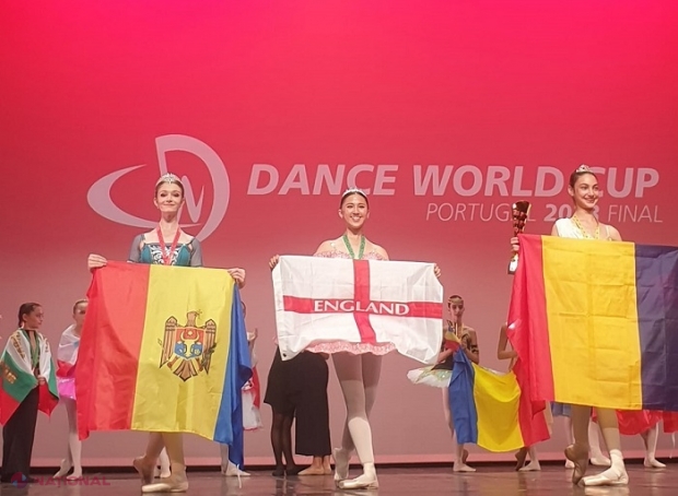 MEDALIE pentru R. Moldova la „Dance World Cup”: Tânăra balerină Alexandrina Sandu, a doua cea mai bună din lume