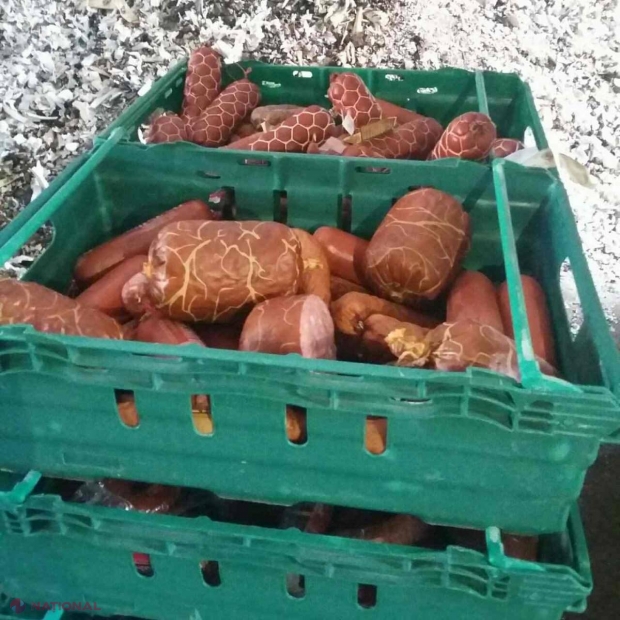 FOTO // Ce-a rămas în urma TONEI de mezeluri confiscată de la o întreprindere din Ialoveni