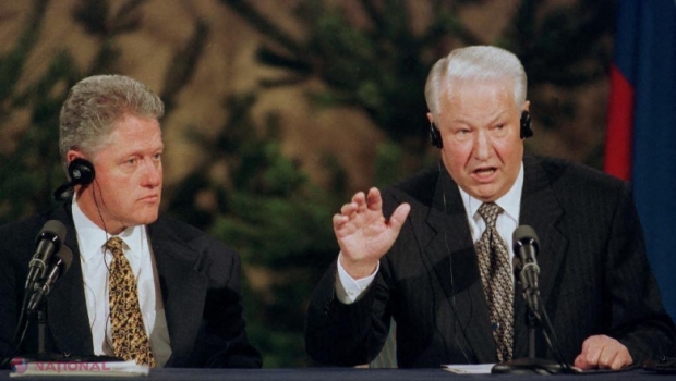 Documente declasificate: Elțîn îi promitea lui Clinton că Rusia nu are „pretenții teritoriale” în Ucraina. „Respectăm Georgia, Moldova și alte țări și nu avem nicio pretenție asupra teritoriului lor”