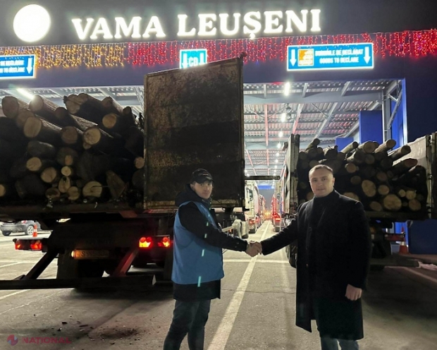 Încă 16 camioane pline cu lemne de foc din România au ajuns în R. Moldova