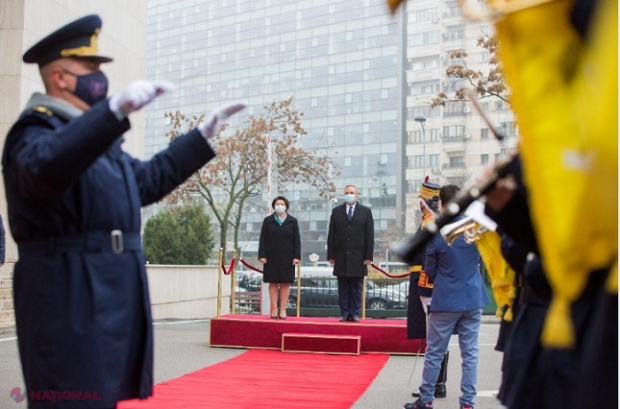 VIDEO // Natalia Gavriliță a fost primită cu ONORURI la Palatul Victoria