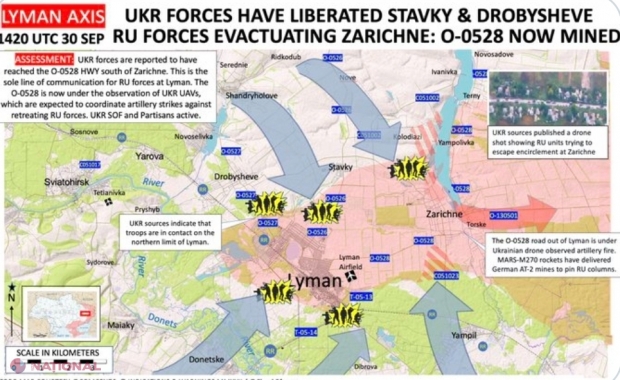 Înfrângere devastatoare suferită de armata rusă în Donbas. În acest timp, mii de oameni sărbătoresc victoria la Moscova