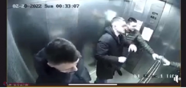 Ce-au pățit inșii care au fost filmați în timp ce scuipau oglinda dintr-un lift din Chișinău